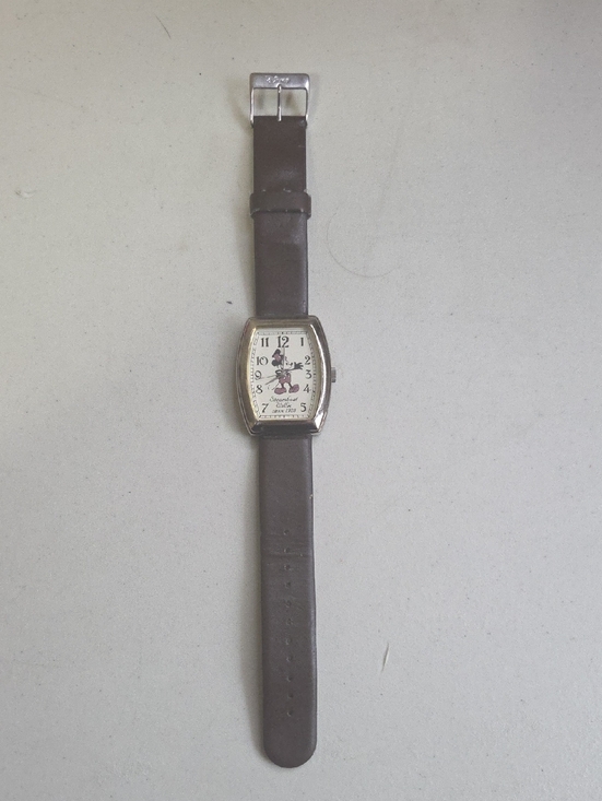 Disney Accessories - Disney Brown Leather Strap Mickey Mouse Wristwatch